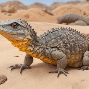 Uromastyx Lizard: Reptilian Stand Up. The Desert Clown