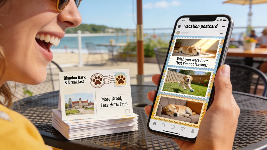 Pet Vacation Postcards from Blandon Bark & Breakfast – Photo & Text Updates from Berks County